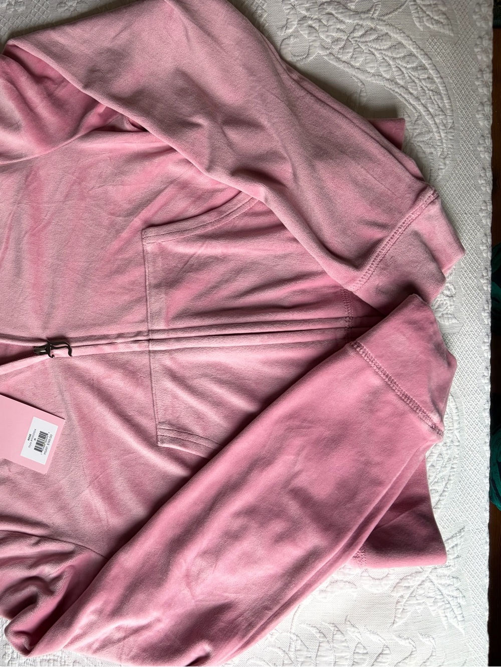 Velour track suit